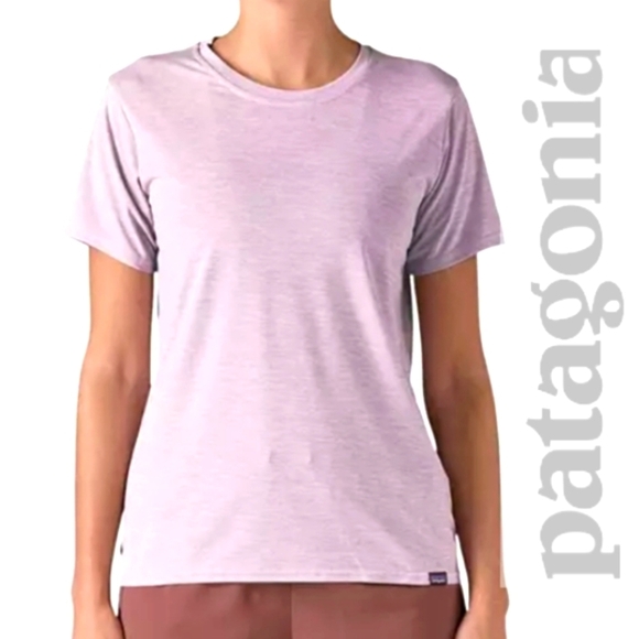 NWT Patagonia Women's Cap Cool Daily T-Shirt- FOXGLOVE PURPLE - Picture 1 of 4